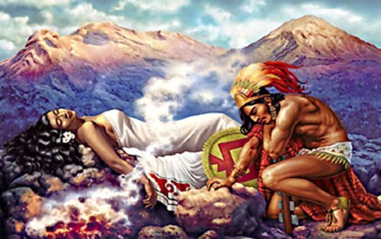 la leggenda popocatépetl e iztaccihuatl